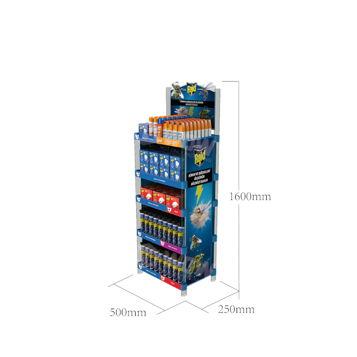 Injection Molding Floor Standing Display Unit for Insecticides