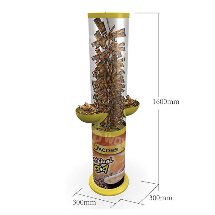 Injection Molded Round Dump Bin for Coffee Station