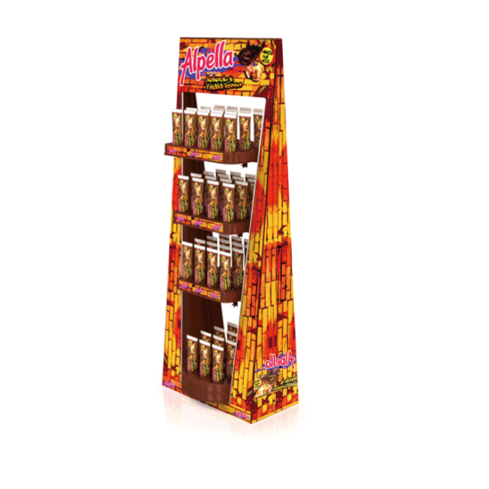 Foam Board Floor Display Stand for Toothpaste