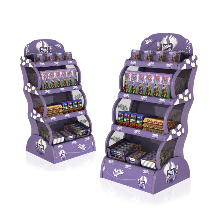 Vacuum Forming 4-Tier Chocolate Display Rack