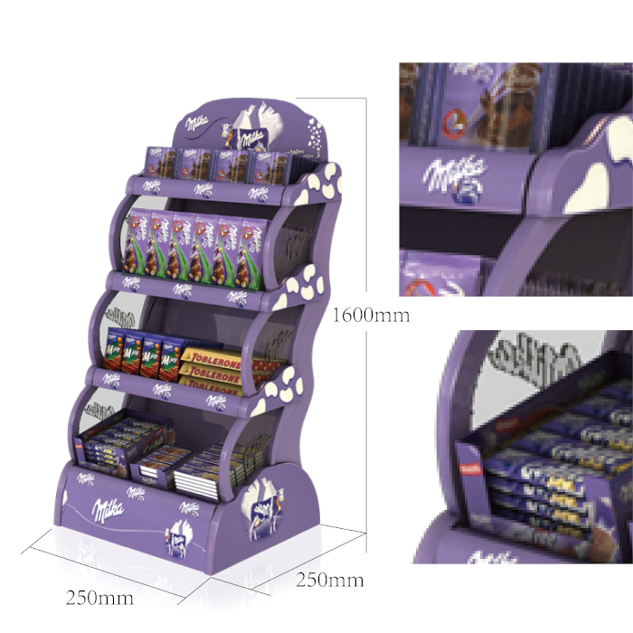 Vacuum Forming 4-Tier Chocolate Display Rack
