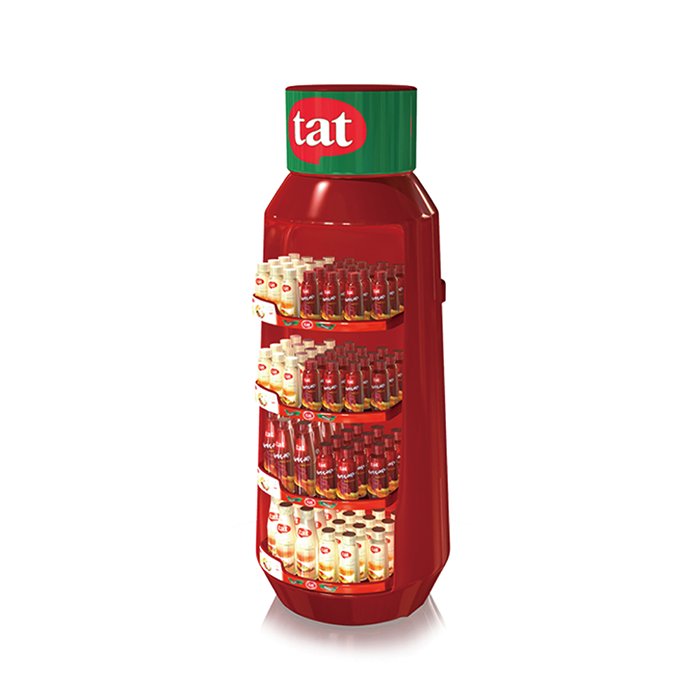 Vacuum Forming POP Floor Tomato Sauce Display