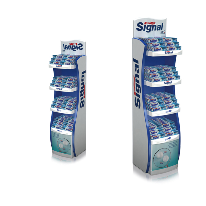 Plastic Injection Molded Tiered Pharmacy Display Stand
