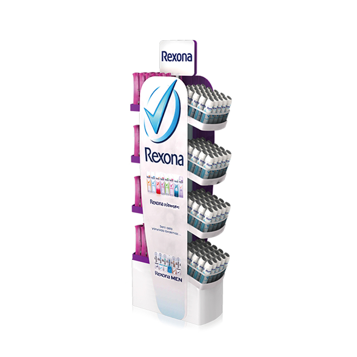 Molded Floor POP Display Rack for Ink Cartridges