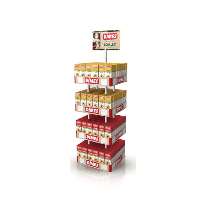 POS Freestanding Molded Display Rack for Perfume