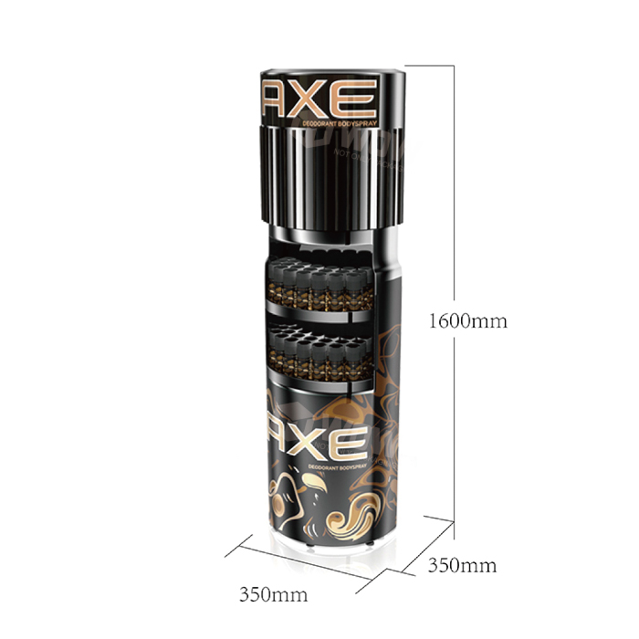 Polycarbonate Round Display Shelf for Energy Drinks