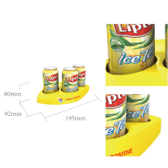 Injection Molding Tabletop Display Rack for Lipton Cans