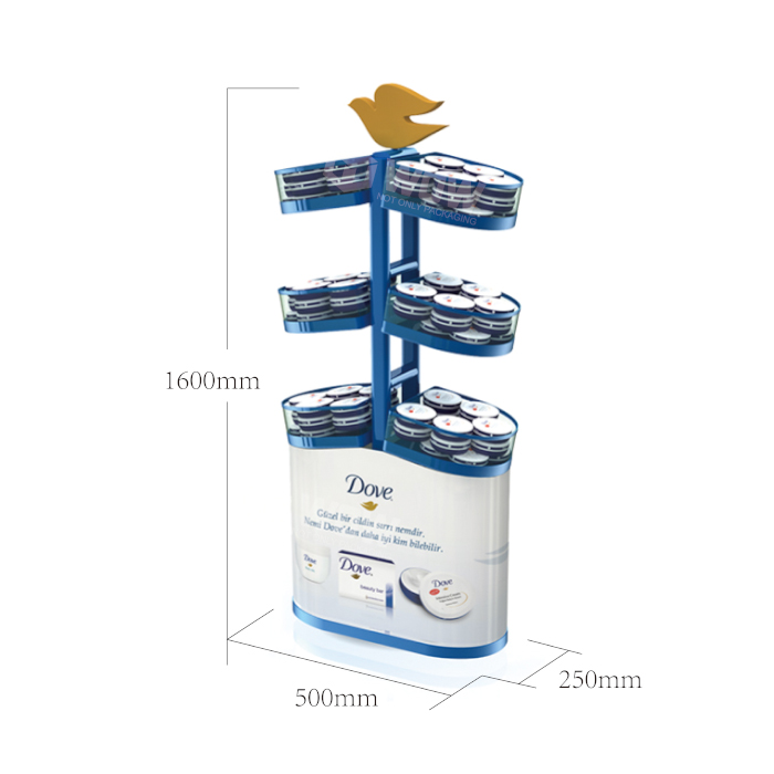 Metal 3-Tier Retail Makeup Display Stand