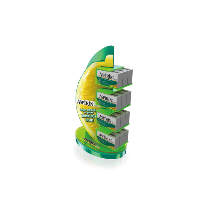 ABS Injection Molded Counter POP Pharmacy Display Rack