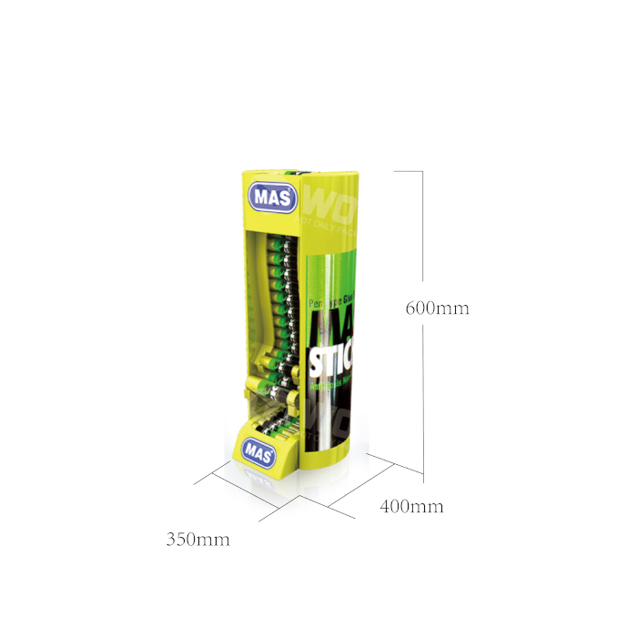 Thermoformed Gravity Feed Sidekick Battery Display Rack