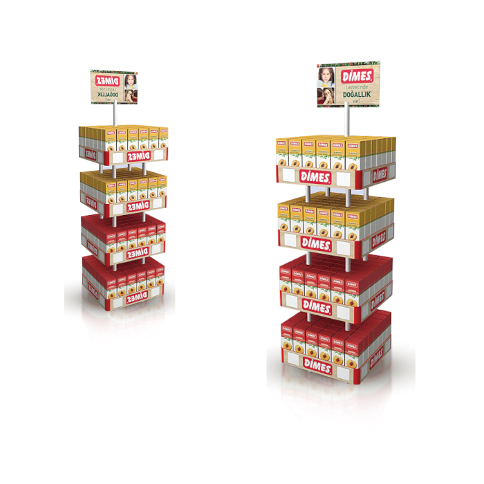 POS Freestanding Molded Display Rack for Perfume