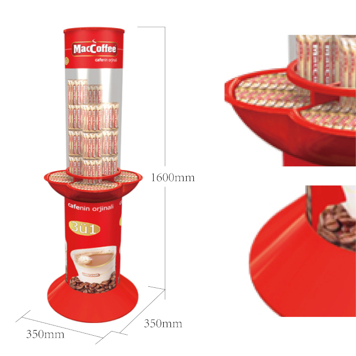 Polypropylene Round Dump Bin for Coffee Bags