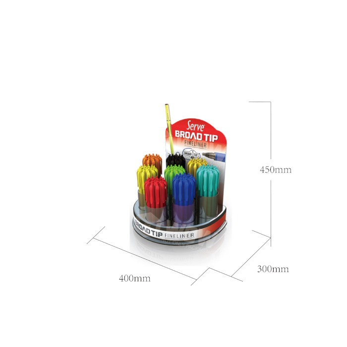 Lightweight Plastic Molded Tabletop Acrylic Pen Display Stand