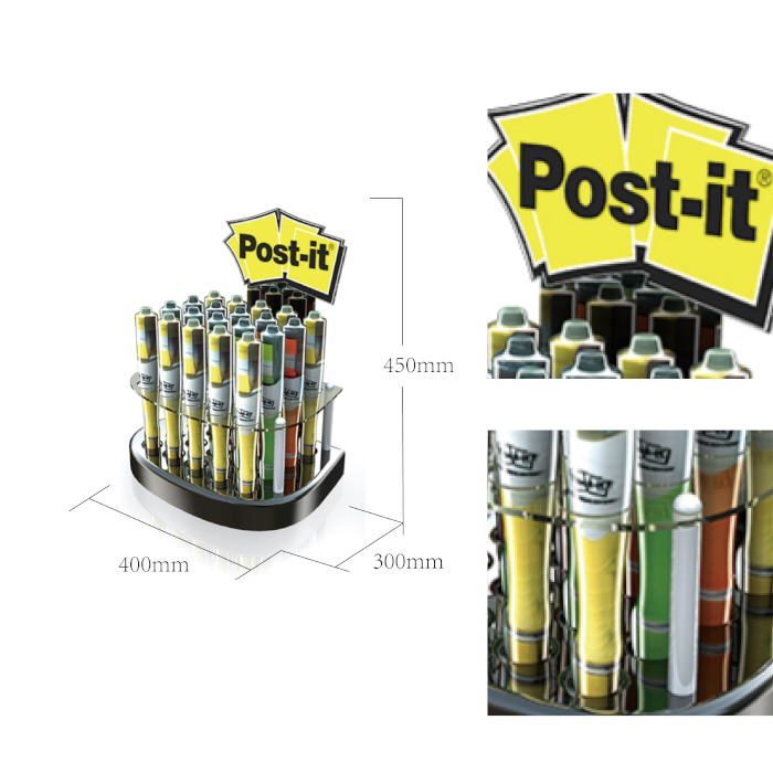 Acrylic Thermoformed POS Countertop Pen Display Rack