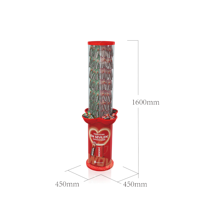 Polycarbonate Molded Retail Display Bin for Chocolate