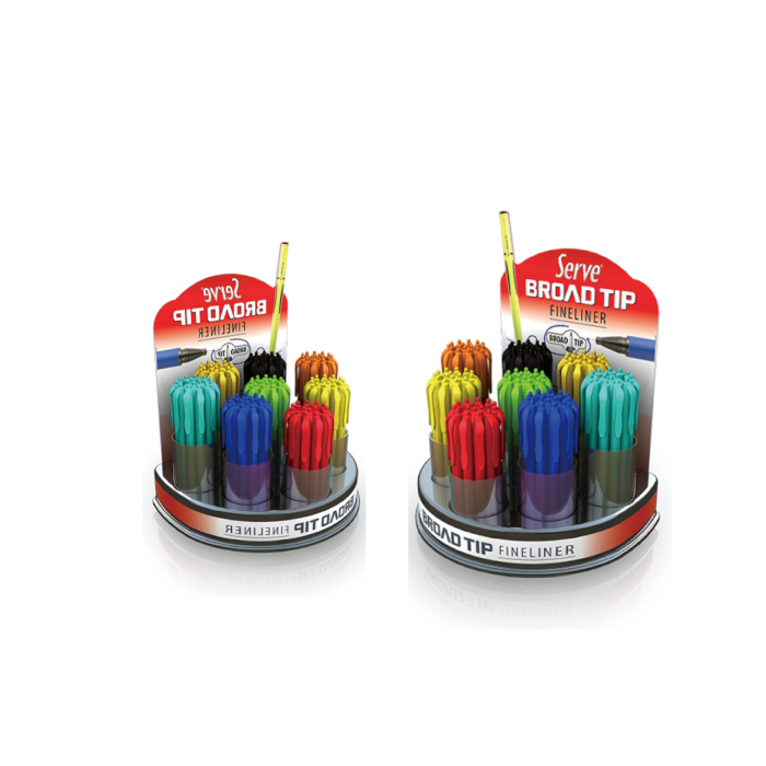 Lightweight Plastic Molded Tabletop Acrylic Pen Display Stand