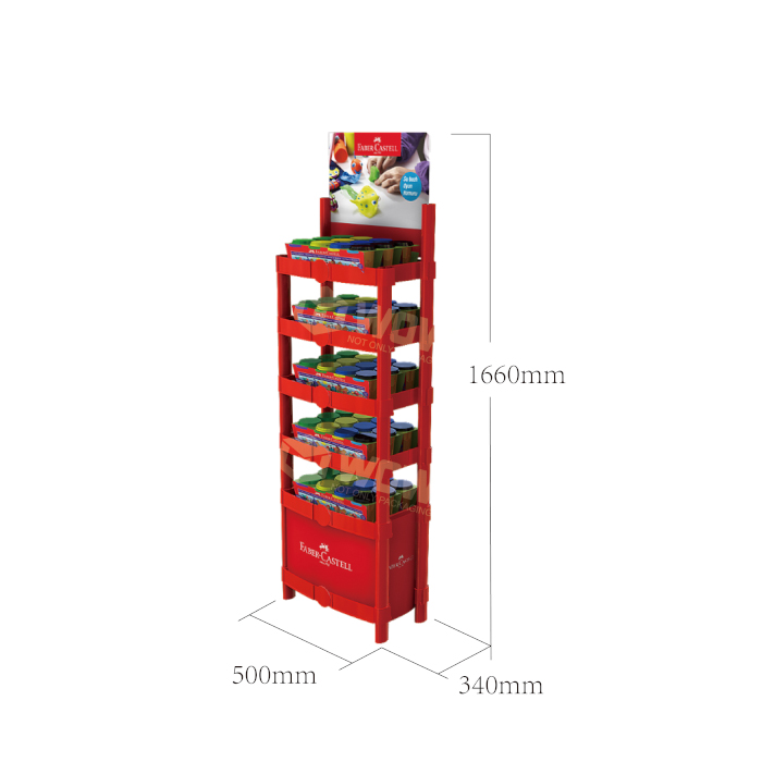 Injection Molded POP Floor Toy Display Rack
