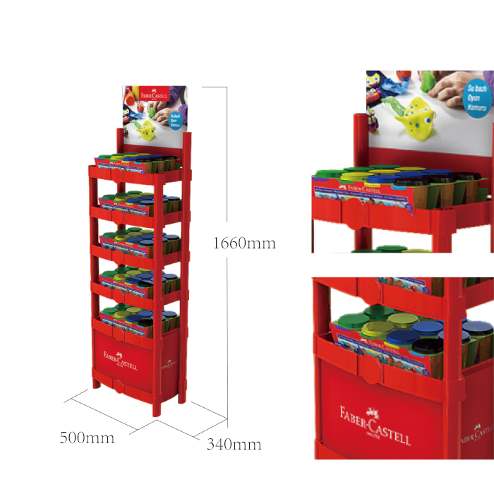 Injection Molded POP Floor Toy Display Rack