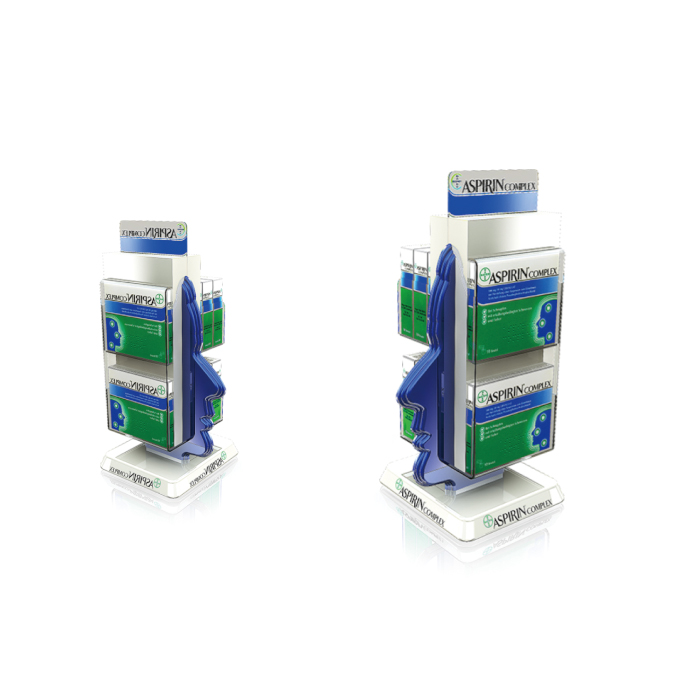 Injection Molded Floor Standing POS Display for Cleaners