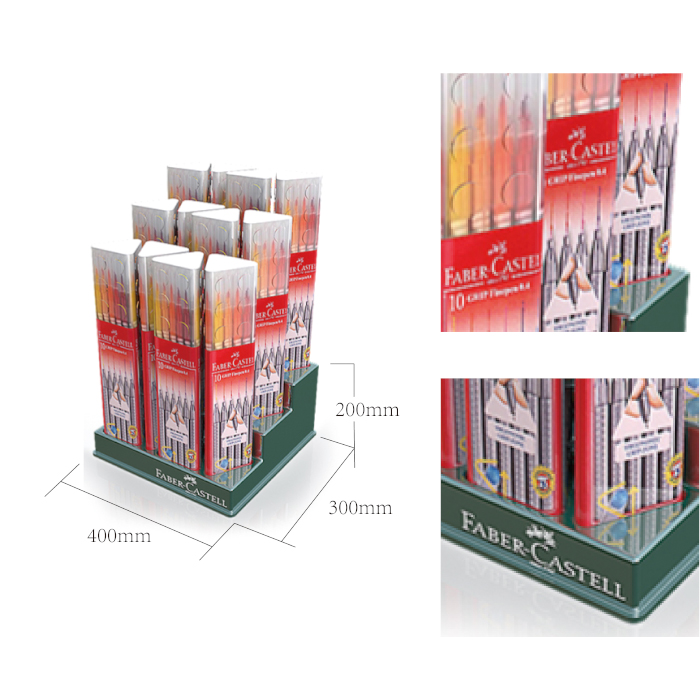 PET Blister Tiered Tabletop Screwdriver Display Stand