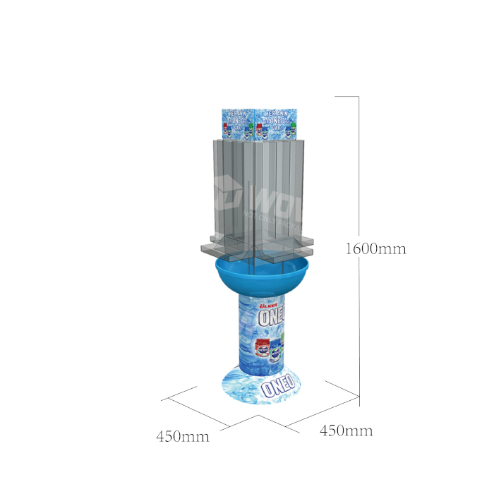 Blow Molding POS Product Display Bin for Candy Bars