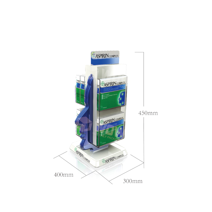 Acrylic Molded Countertop Pharmacy Display Stand