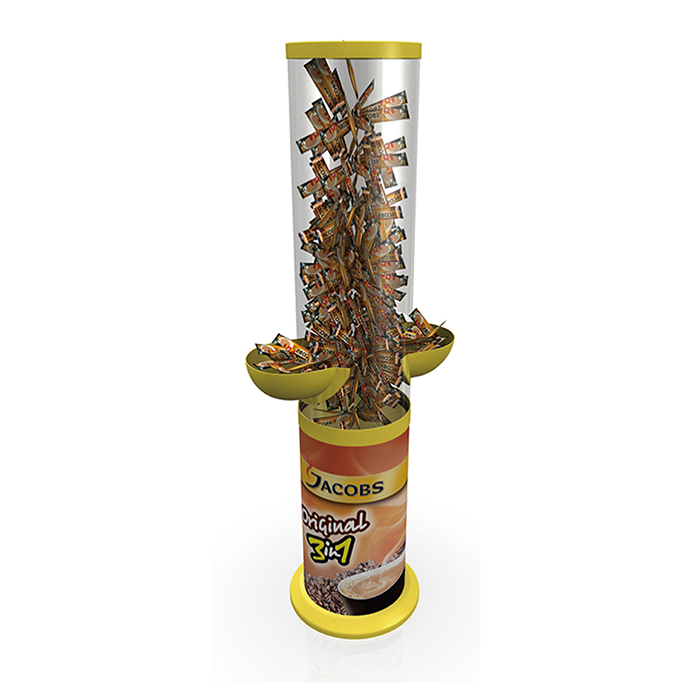 Injection Molded Round Dump Bin for Coffee Station