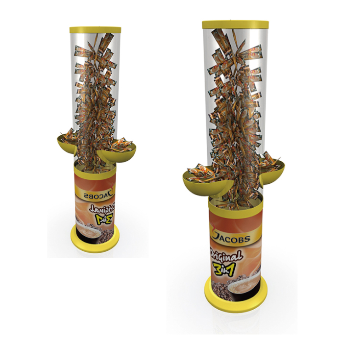 Injection Molded Round Dump Bin for Coffee Station