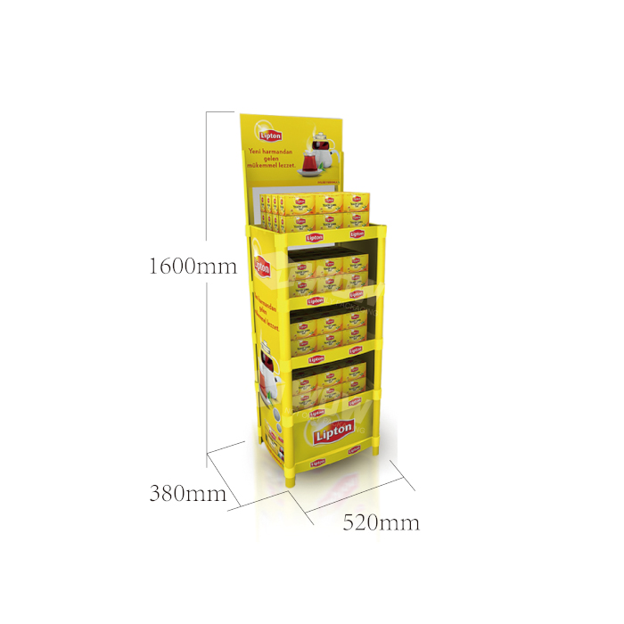 Injection Molded POS Endcap Display for Lipton Tea