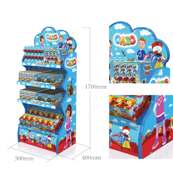 PVC Multi-Tiered Chocolate Display Rack