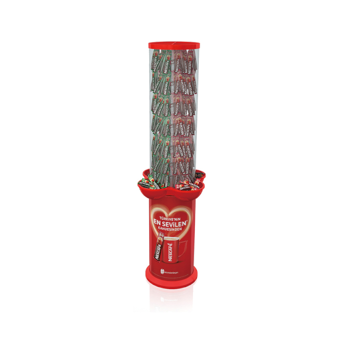 Polycarbonate Molded Retail Display Bin for Chocolate