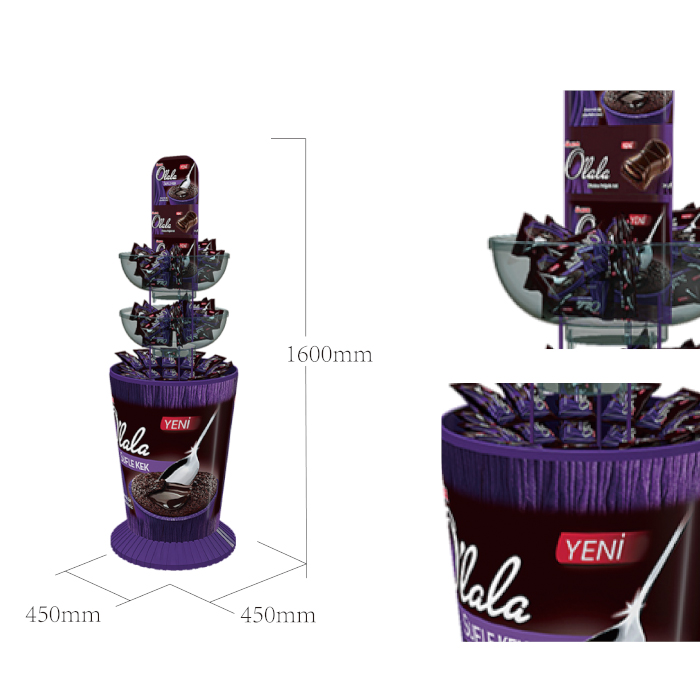 Acrylic Molded Promotional Sweet Display Rack