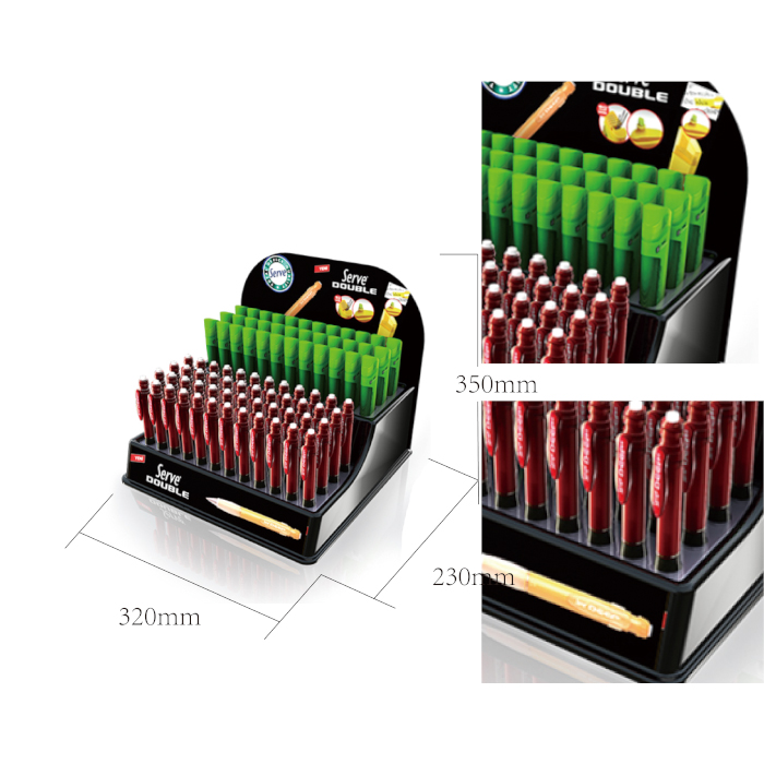 Plastic Molded Countertop Display Rack for Pens