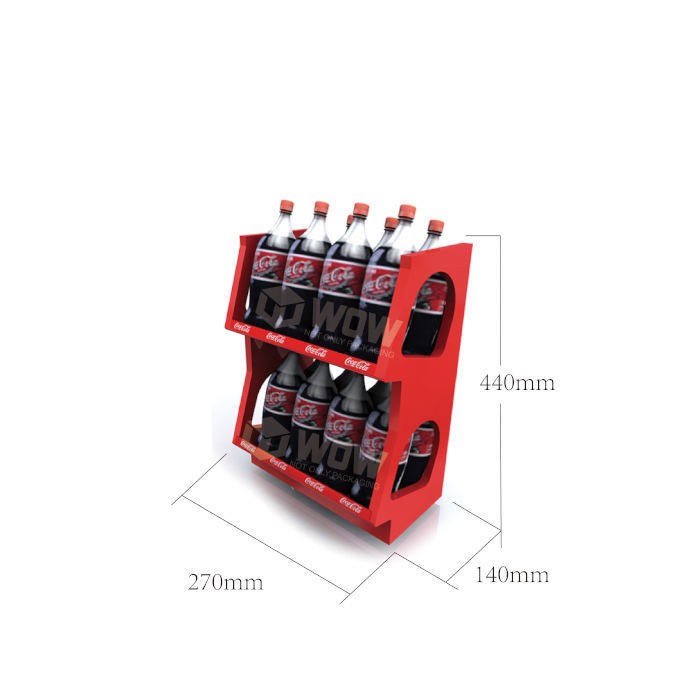 Injection Molding Countertop POS Display Shelf for Coca-Cola