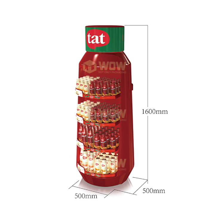 Vacuum Forming POP Floor Tomato Sauce Display