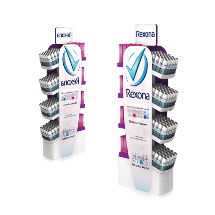 Molded Floor POP Display Rack for Ink Cartridges