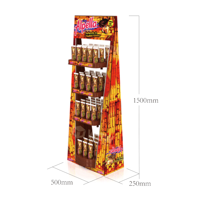 Foam Board Floor Display Stand for Toothpaste