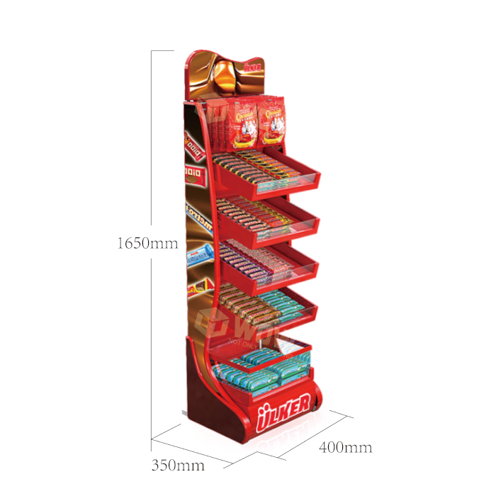 PET Blister Tiered Chocolate Bar Display Stand