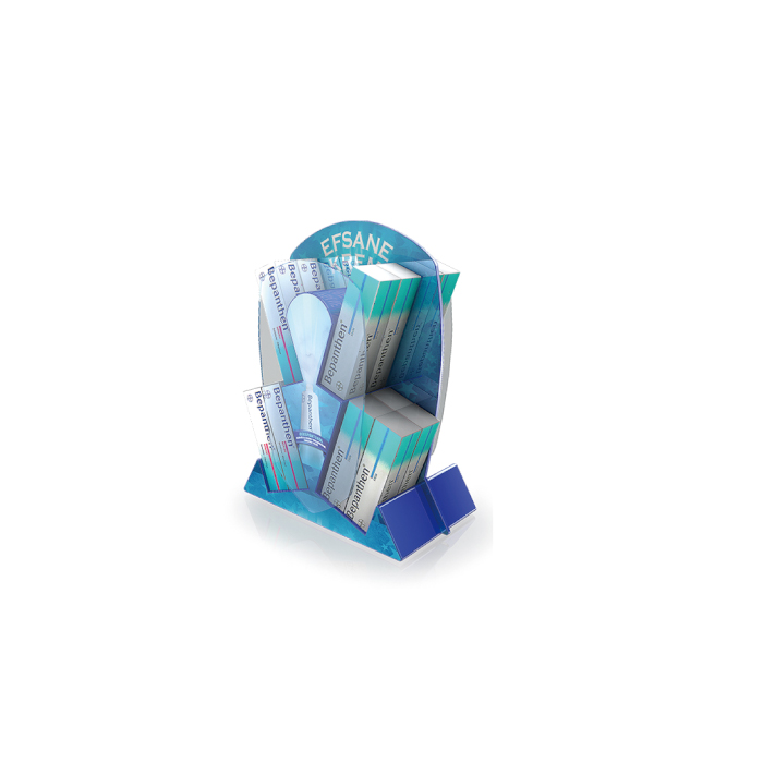 Countertop Blow Molded Three-Tier Hand Cream Display Stand