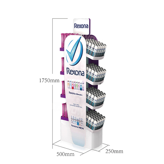 Molded Floor POP Display Rack for Ink Cartridges