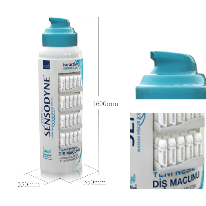 OEM Plastic Pharmacy Floor Display Rack