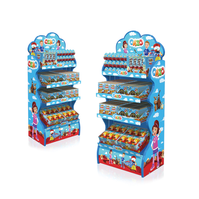PVC Multi-Tiered Chocolate Display Rack