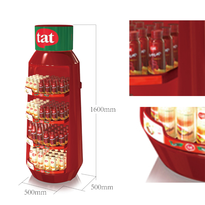Vacuum Forming POP Floor Tomato Sauce Display