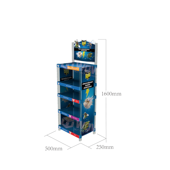 Injection Molding Floor Standing Display Unit for Insecticides