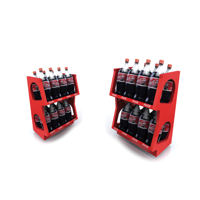 Injection Molding Countertop POS Display Shelf for Coca-Cola