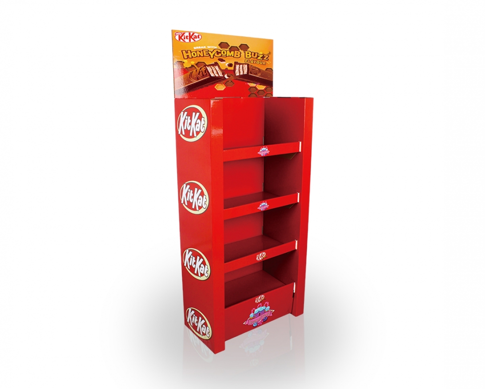 Efficient Custom Cardboard Display Solution for KITKAT's Holiday Promotion