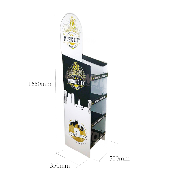 Cardboard Display Bins for Beer Store Advertising
