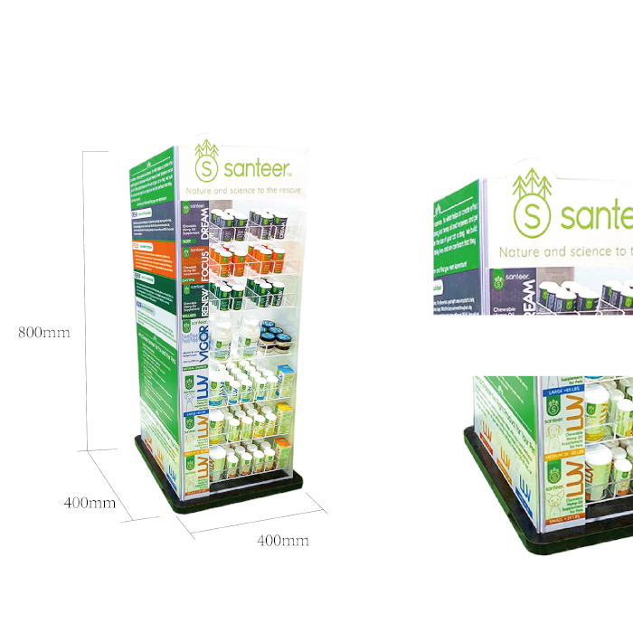 CBD Acrylic Product Tabletop Display Stand