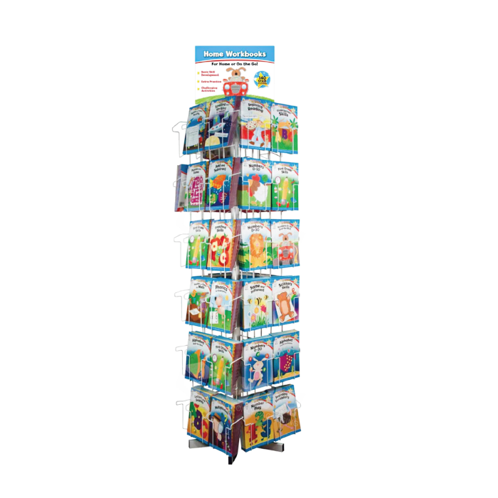 Book Spinner Rack with Rotating Wire POP Display