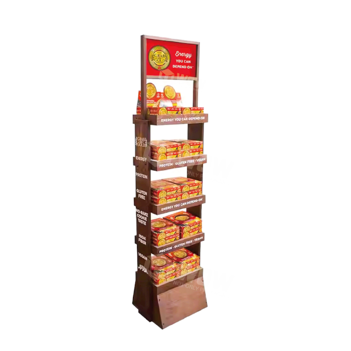 Tiered Cookie Pop Display with Wooden Retail Racks